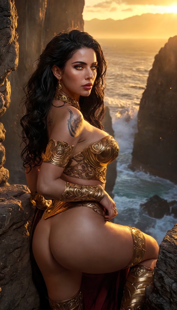 /imagine prompt: close up portrait of hades,ruler of the underworld,her lips parting to whisper a promise of paradise…