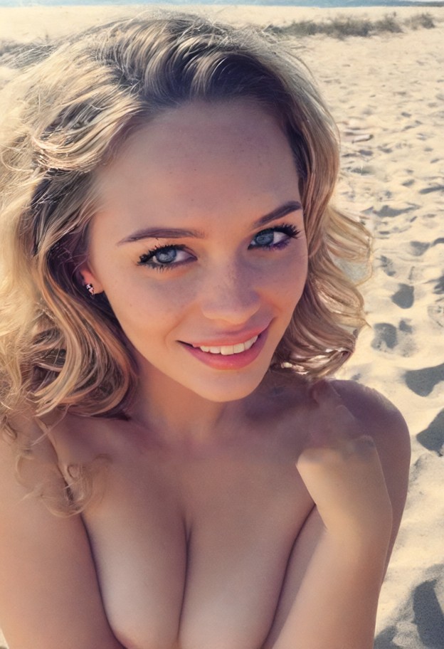 beach,sand,happy,smiling,cheerful expression,bright eyes,1girl,solo,about to kiss pov,(close up,forming lips) facing …