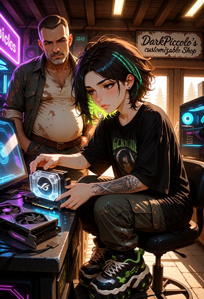 Feet, A Realistic, Standing Directly Behind Her, Heavy — AI Porn Image