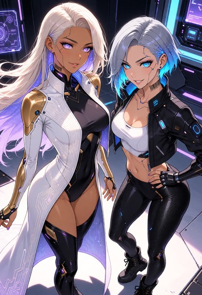 Kaia "Ghost" & Lyra "Halo"