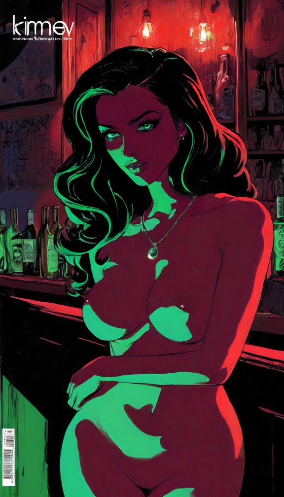 kimmy,glamorous and dangerously infatuated,confronting her longtime obsession in a nearly empty bar,time magazine cov…