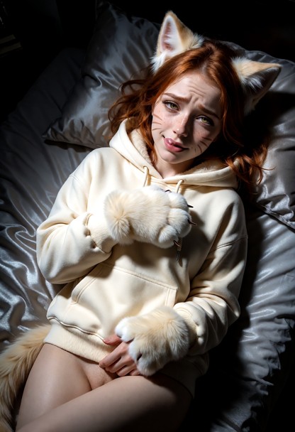 Location: dim bedroom at night with deep shadows pooling in the corners and pale moonlight casting long, silver strea…