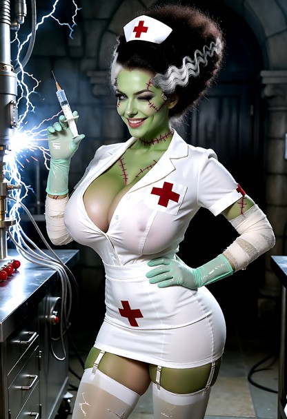 Evelyn “The Bride of Frankenstein”