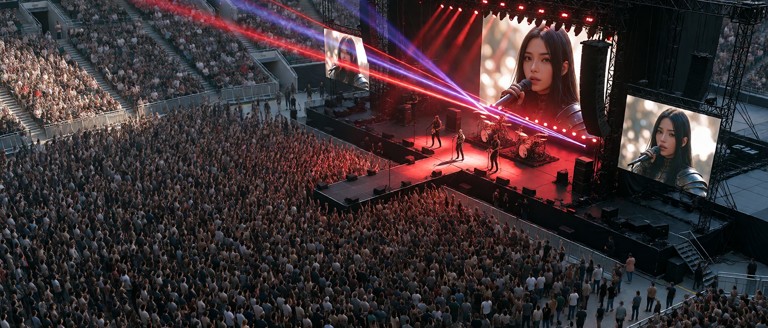 An Extreme High-angle 21:9 Panorama Crane Shot Of A — AI Porn Image