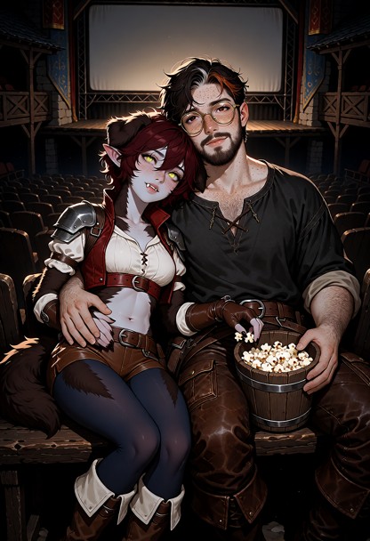 Create a highly detailed, cinematic fantasy illustration in a sentence-structured format depicting Sia and a 37-year-…
