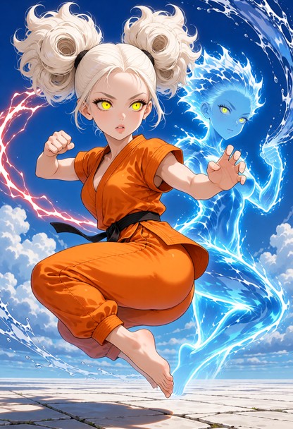 (masterpiece, cinematic lighting, 3d anime style, highly detailed digital illustration:1.4), full body action shot. i…