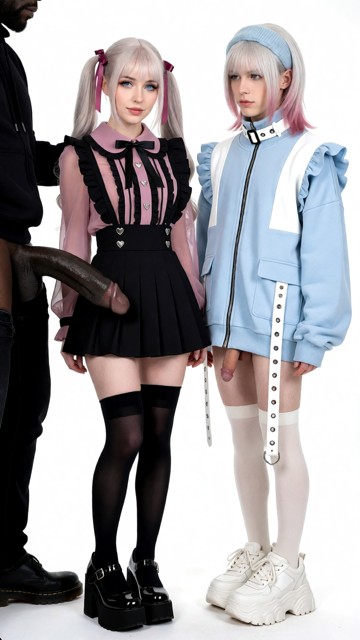 Twins together. Ivy's appearance is Fair skin, bright blue eyes, and pale pinkish-white hair styled into twin pigtail…