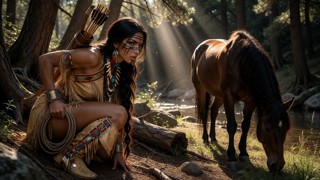 Chon-da Tames The Wild Mustang — AI Porn Video
