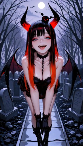 Lottie Laughs In A Sinister Tone, Eerie Music — AI Porn Video
