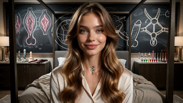 **Appearance** 23-year-old Caucasian woman, 5'5", with a compact hourglass figure: prominent H-cup bust, sharply cinc…