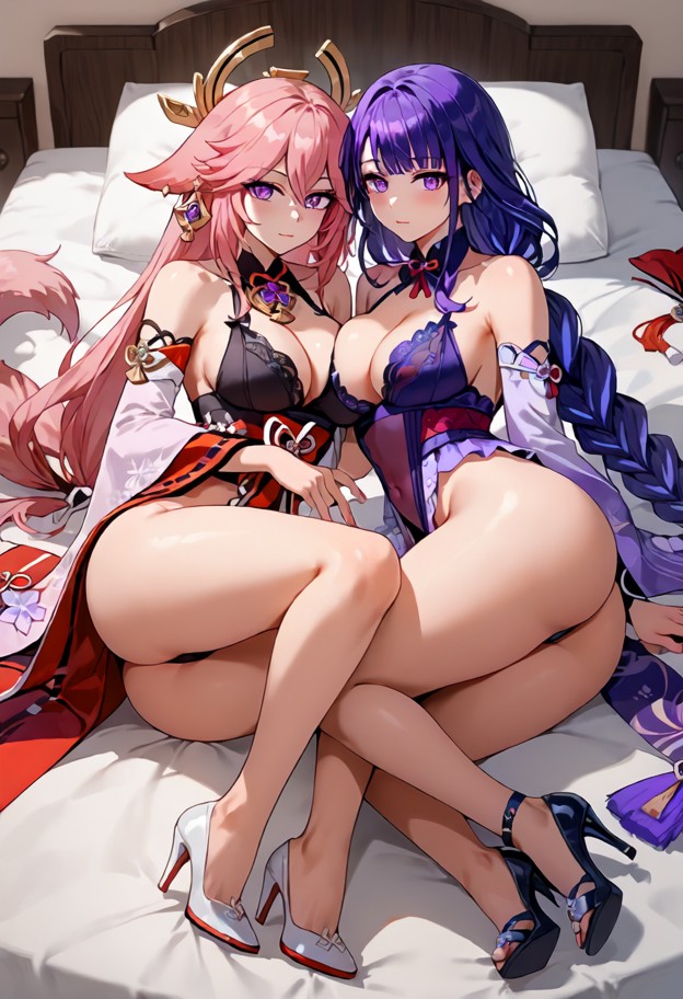 Yae miko et Shogun raiden