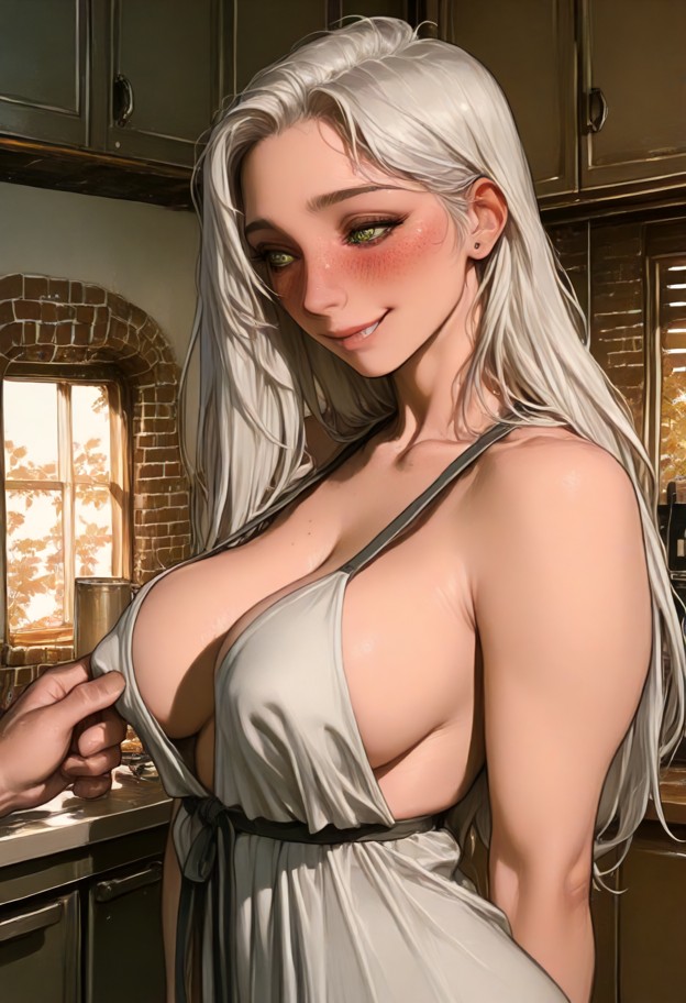 two man,one girl,she is breastfeeding a man with a lot of milk,while another man behind her is having sex with her,gr…