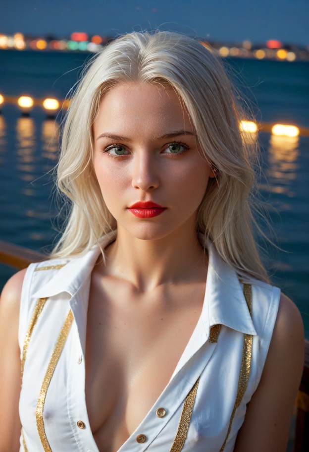 emilia stands approximately 5'10" talllarge breasts with an athletic,confident build shaped by decades of life at sea…