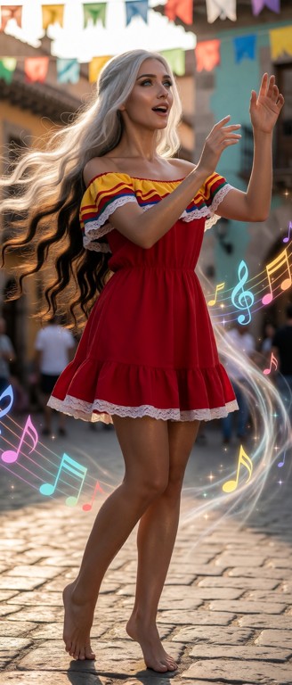 Melody Is An Ageless Music Spirit Who Coalesces From — AI Porn Image
