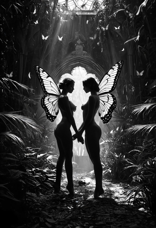 a breathtaking,high-contrast monochrome composition where the stark purity of white clashes violently with deep,obsid…