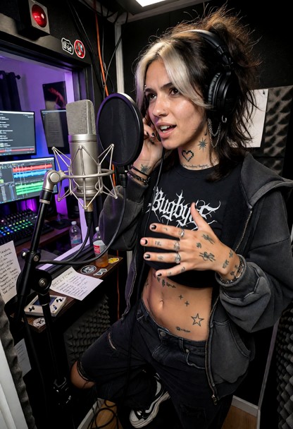 Parker Kells "bugByte" is a 22-year-old adult lesbian underground rapper and producer with a compact 5'4" frame, a sl…