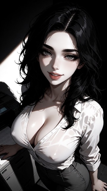 Caitlin Is Standing At The Office Printerroom — AI Porn Image