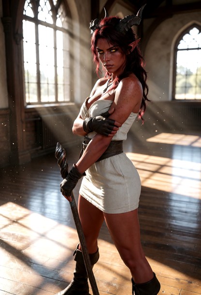 Location: morning in the spacious training hall with high windows allowing bright sunlight to stream through, catchin…