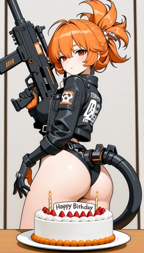 Orphie Threatens You With Her Tail Gun — AI Porn Video