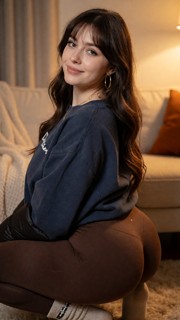 Mabel Twerking in Cozy Living Room — AI Porn Video