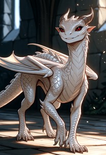 Weiss is advancing on all four clawed feet. She moves forward with a sinuous, predatory grace, her head tilting sligh…