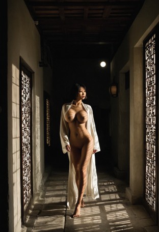 Wu Mei Walking Through Dark Temple — Doggy Style AI Porn Video