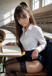 Sonia Shows Off Her Black Lace Panties — AI Porn Video