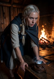 Ástríðr Hákonardóttir Investigates Glowing Pouch — AI Porn Video