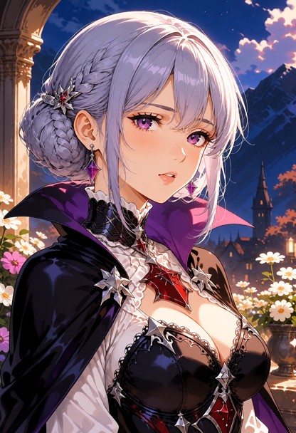 1girl Mizore Shirayuki (vampire+rosaria)